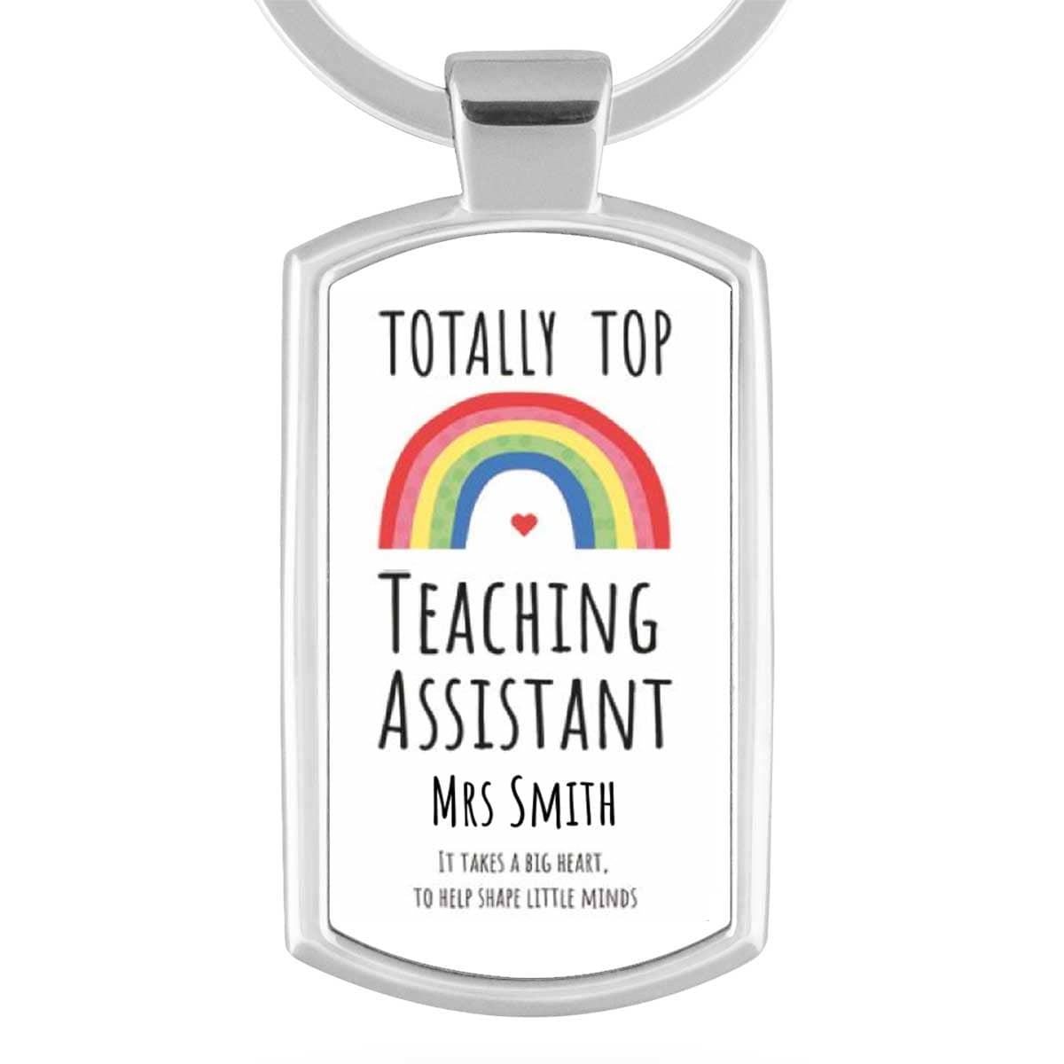 Totally Top Teaching Assistant Personalised Keyring